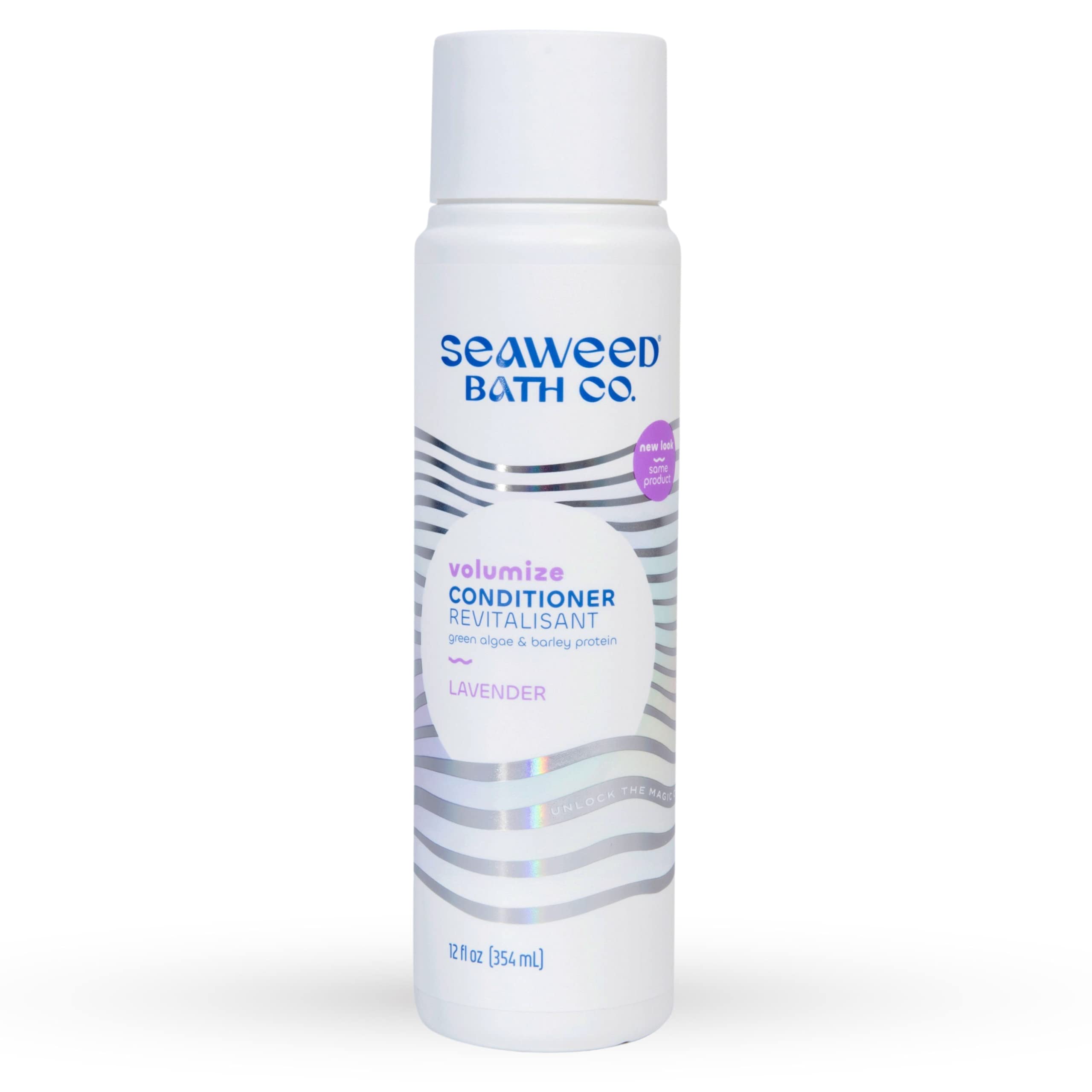 The Seaweed Bath Co. Volumizing Conditioner, Lavender, Natural Organic Bladderwrack Seaweed, Vegan and Paraben Free, 12oz