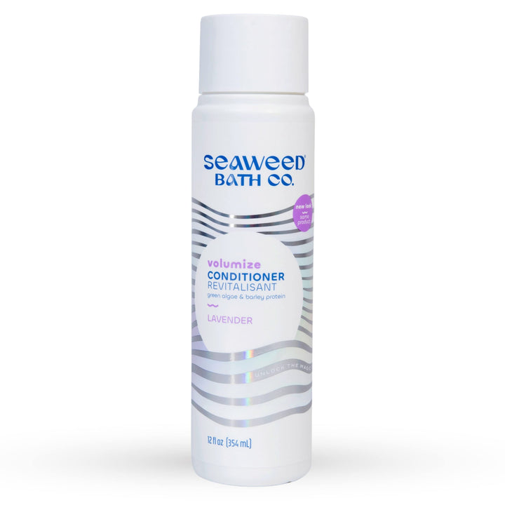 The Seaweed Bath Co. Volumizing Conditioner, Lavender, Natural Organic Bladderwrack Seaweed, Vegan and Paraben Free, 12oz