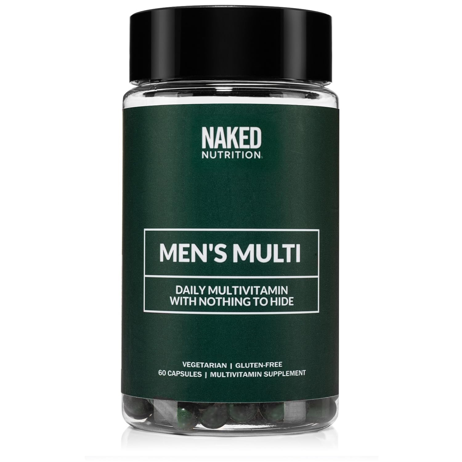 Men’s Multi – Daily Multivitamin for Men – A, C, E, Selenium, Zinc, Fruit and Super Green Extracts and More to Boost Immune Support – Gluten-Free and Vegetarian Daily Vitamins – 60 Capsules