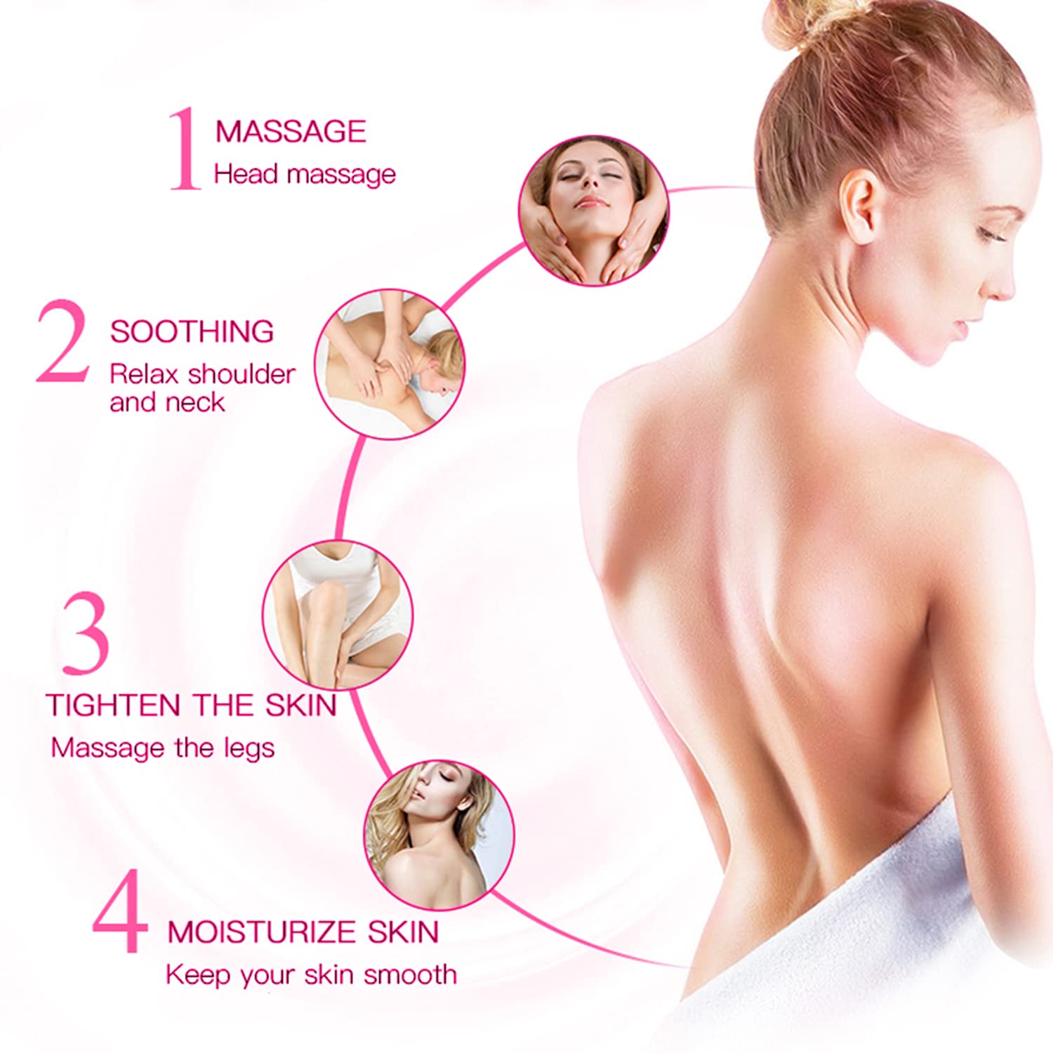 DISAAR Beauty Snail Face Body Oil Reduces Acne Scars Moisturizing Dry Facial Skin Care Repairs 75ml/2.5fl.oz