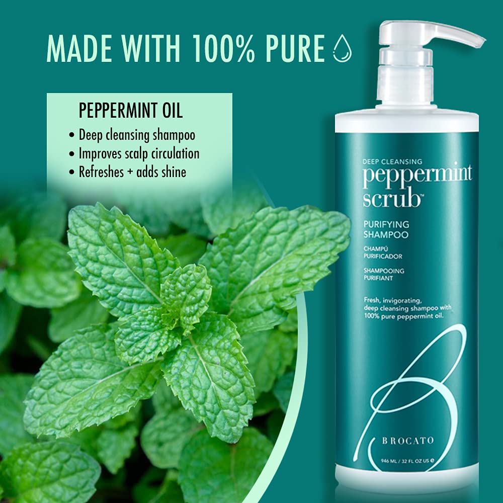 Peppermint Scrub Purifying Shampoo 32 Oz