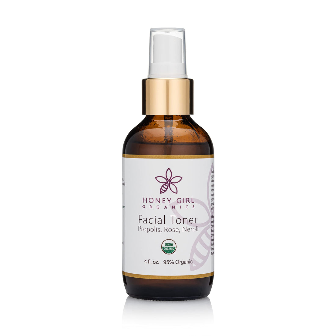Honey Girl Organics Facial Toner, 4.0 Fluid Ounce