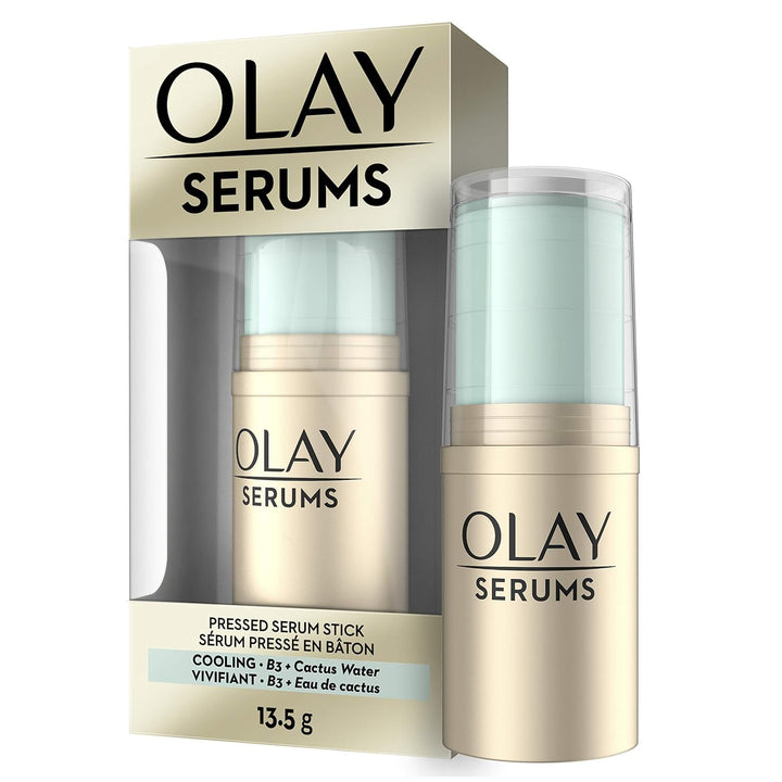 Face Serum by Olay, Skin Cooling Serum Stick with Vitamin B3 and Cactus Water, 0.47 Fl Oz