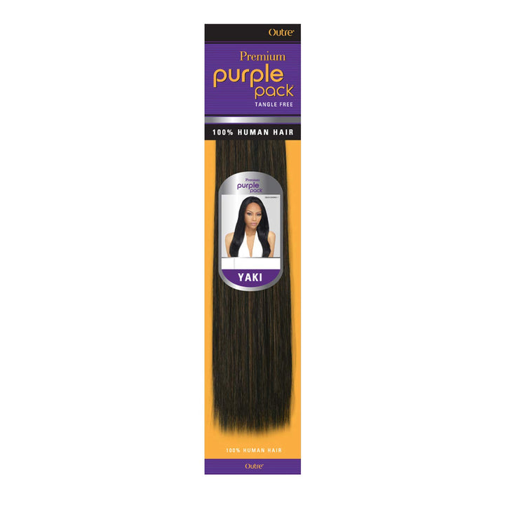 12, 1B: 2-Pack Deals ! Outre Human Hair Weave Premium Purple Pack Yaki (12, 1B)
