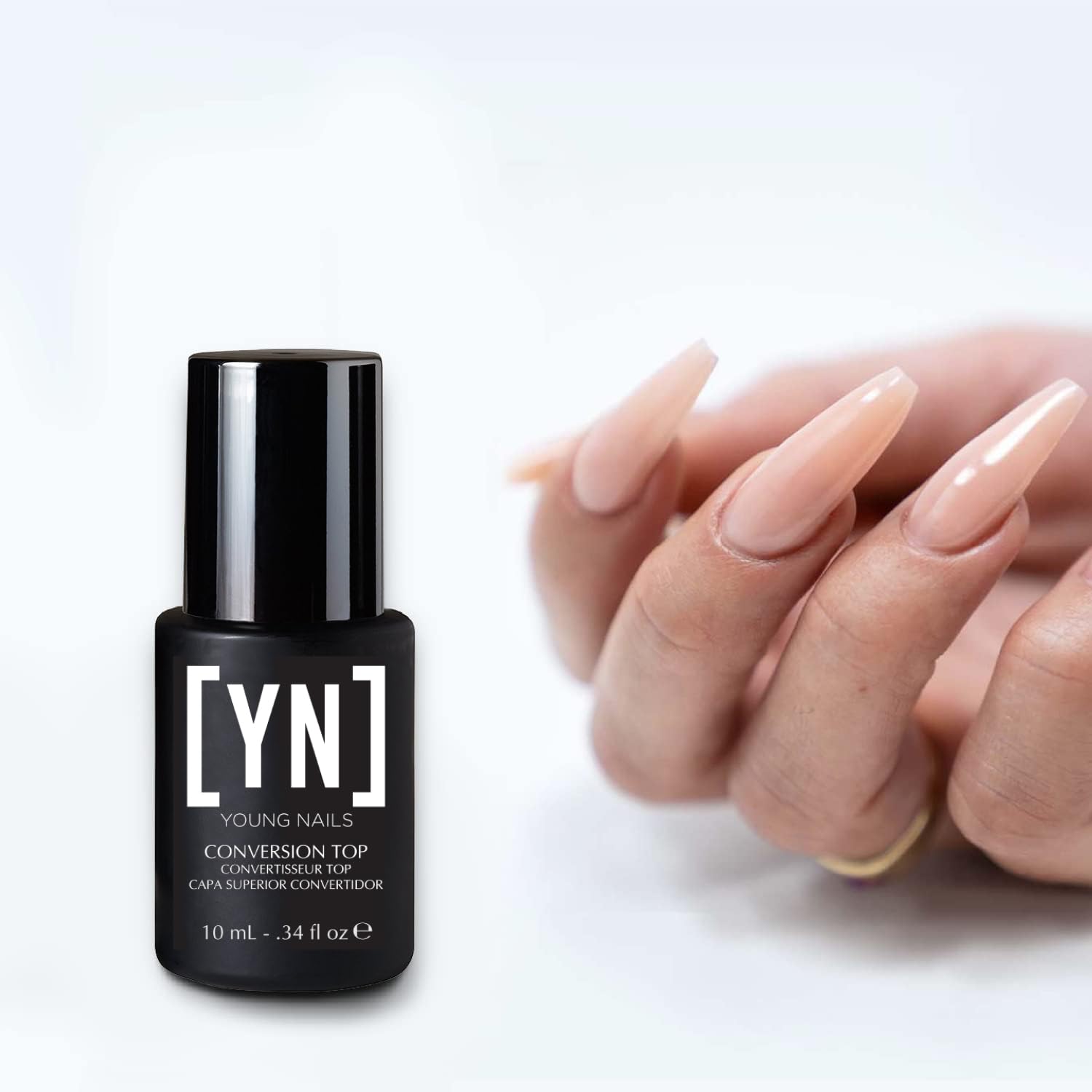 Young Nails Inc Young Nails Caption Conversion Top Coat, 0.34 Fluid Ounce