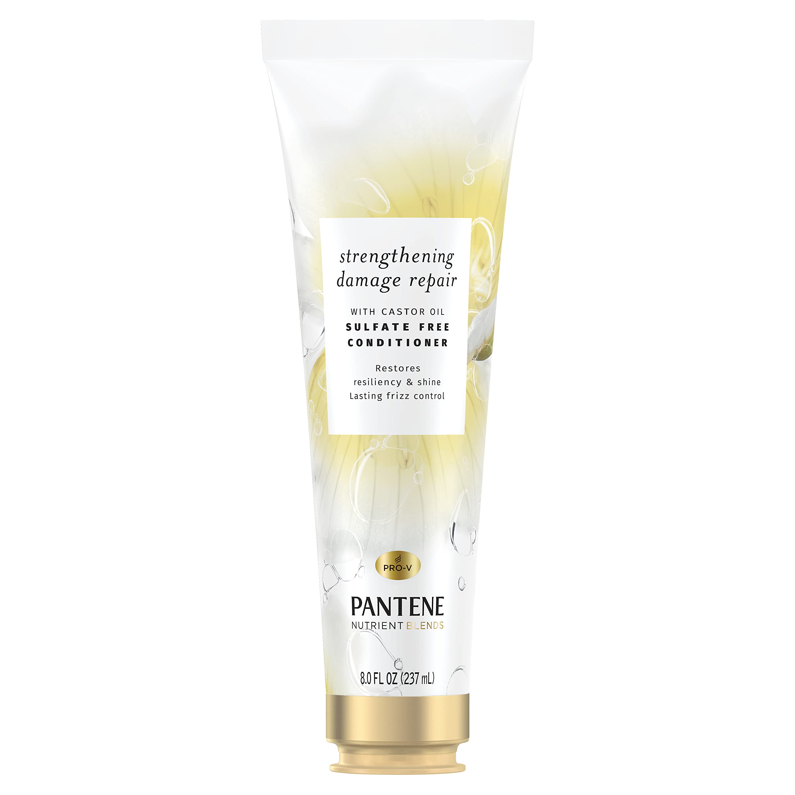 Pantene Sulfate Free Conditioner with Castor Oil, Nutrient Blends Fortifying Damage Repair, 8 Fl Oz
