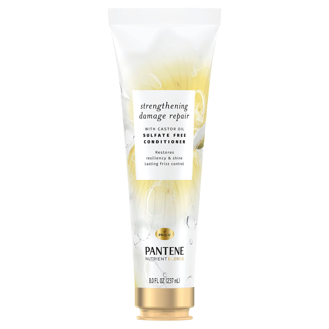 Pantene Sulfate Free Conditioner with Castor Oil, Nutrient Blends Fortifying Damage Repair, 8 Fl Oz