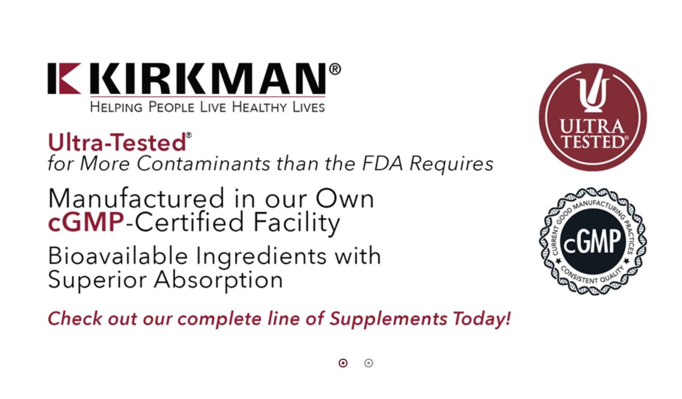 Kirkman Coenzyme Q10 25 mg - Hypoallergenic || 100 Vegetarian Capsules || CoQ10 || Supports Immune System || Gluten and Casein Free || Capsules are Plant Based