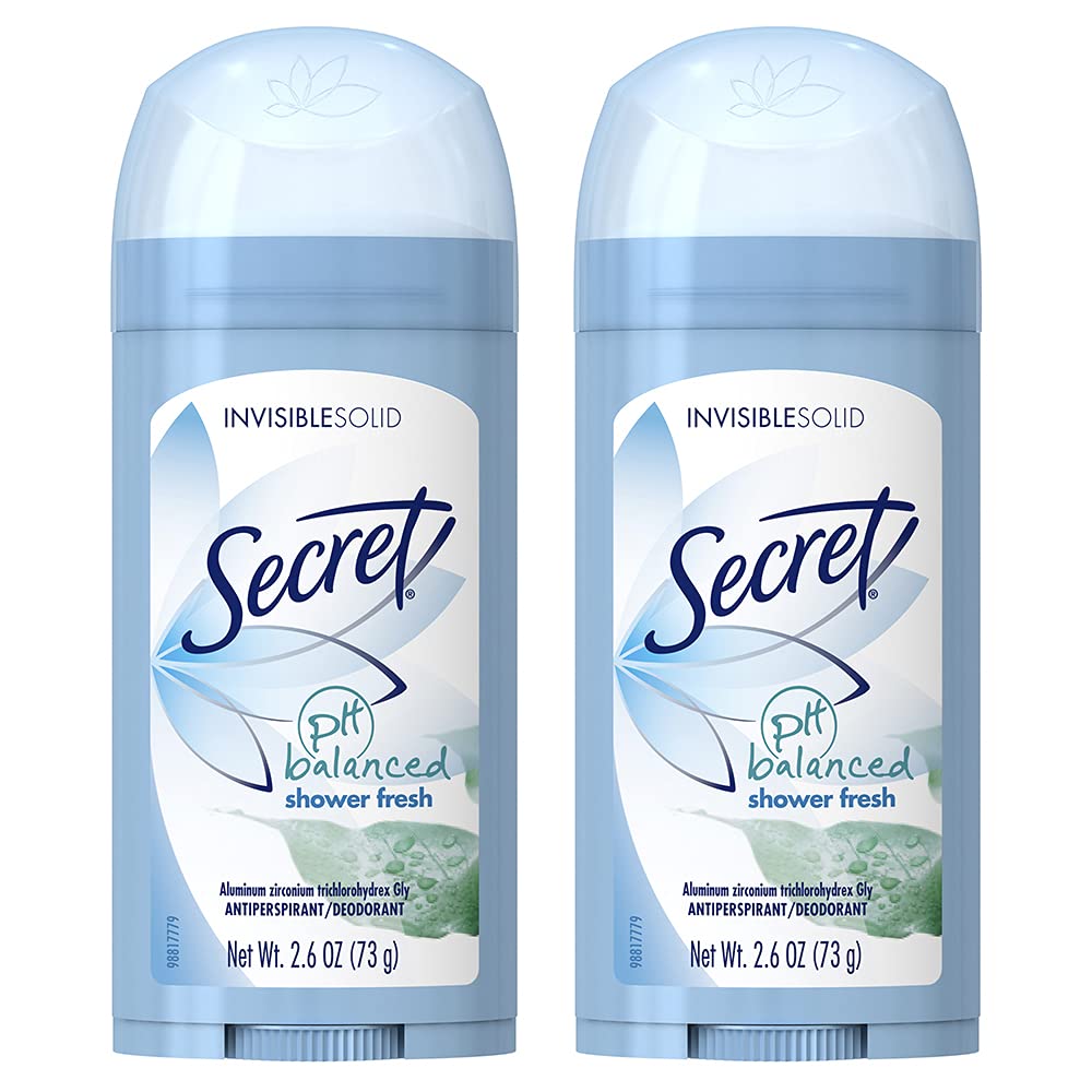 Secret Invisible Solid A/P Deodorant Unscented 2.6 Oz. (Pack Of 2)