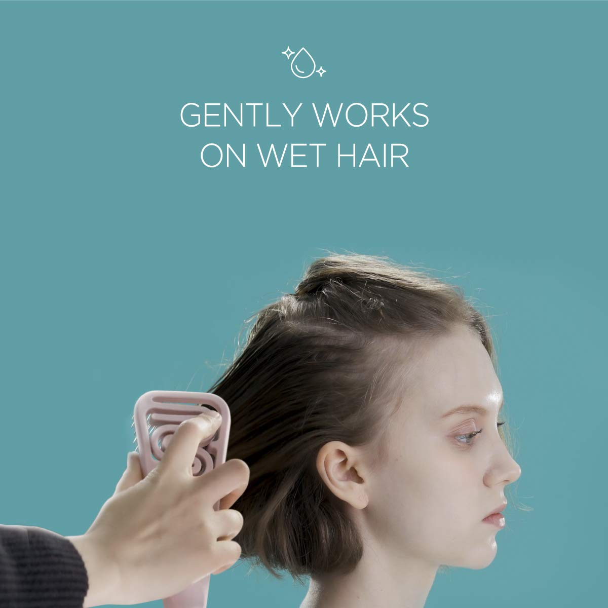 F3 Systems, Magic Tension Massage Brush, Detangler Comb with Flexible Bristles, Remove Knots and Tangle, Scalp Massage, Wet & Dry Hair, Detangling Brush for Adult and Kids Hair, Professional care