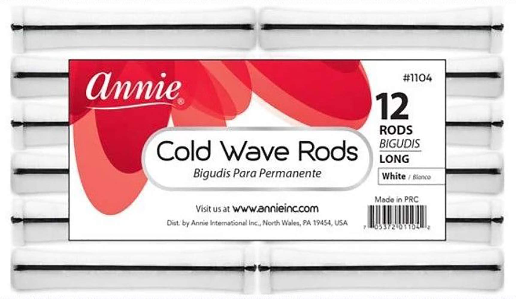 3 Packs Of Annie Cold Wave Rods (Long) #1104 12 Pcs/Pack
