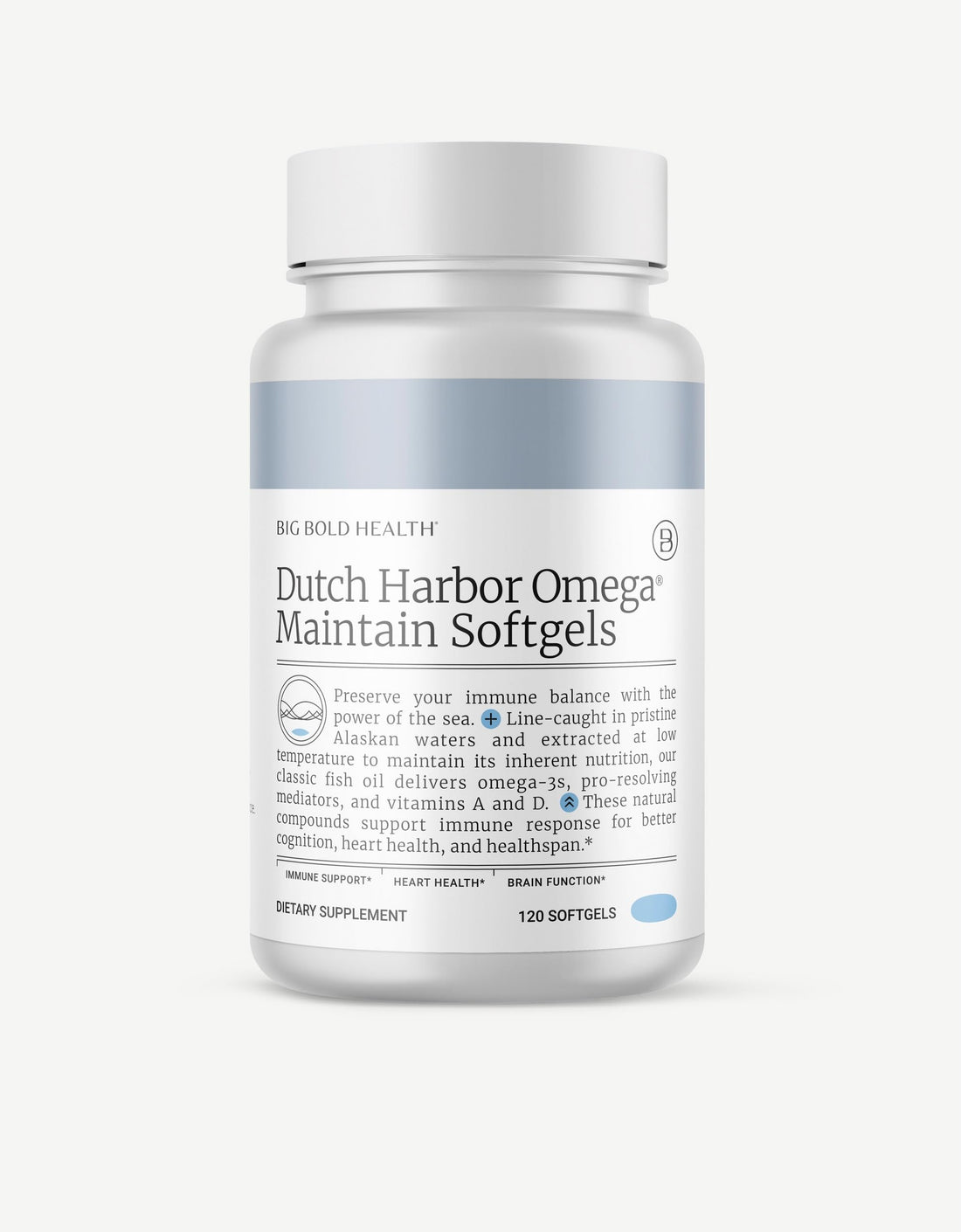 Dutch Harbor Omega 3 Fish Oil Supplement - Wild Alaskan Cod Liver Oil - 120 Softgels, Lemon Flavor - Includes Omega-3 Fatty Acids with DPA, DHA, & EPA