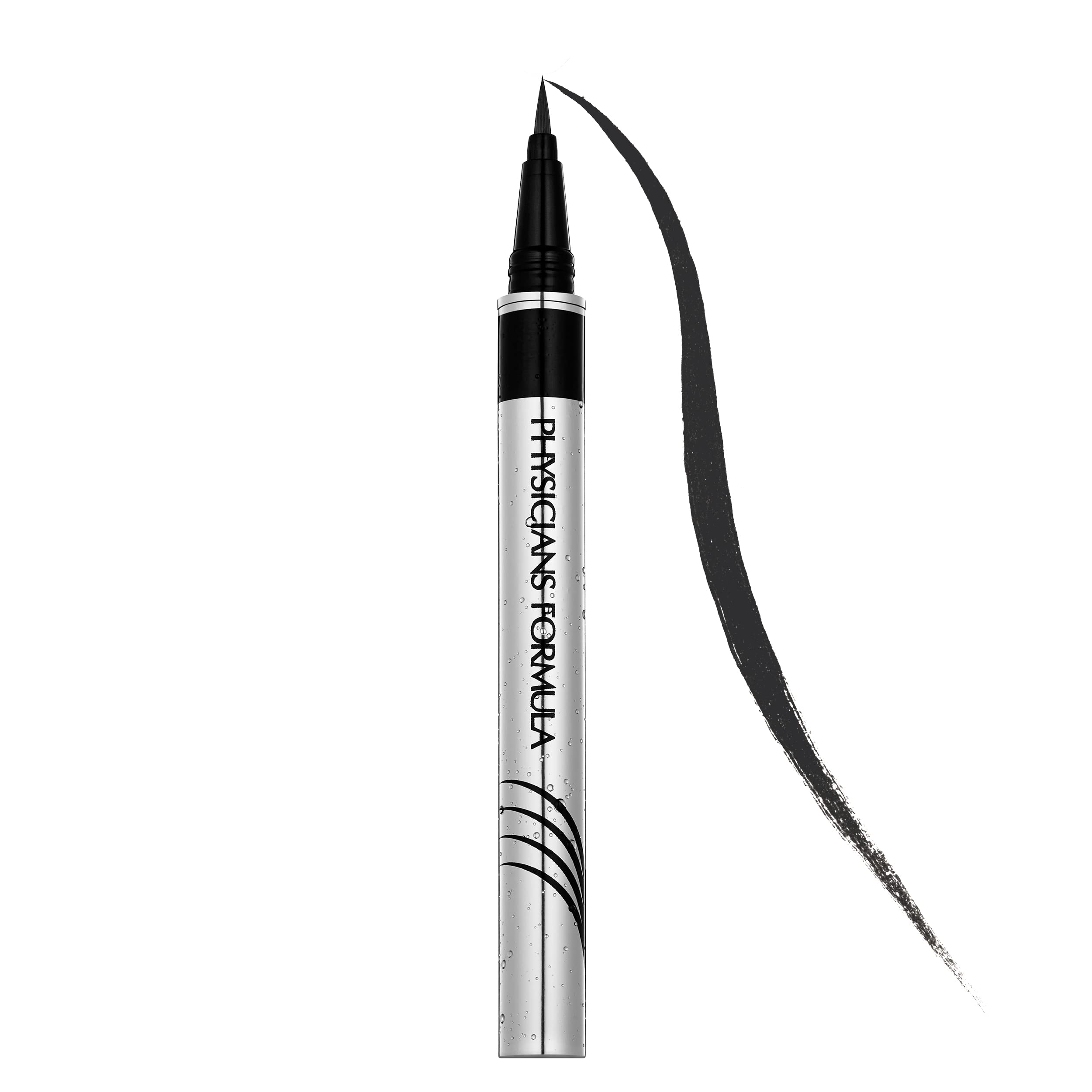 Physicians Formula Eye Booster Waterproof Ultra-fine Liquid Eyeliner, Blackest Black, 0.03 Fl Ounce
