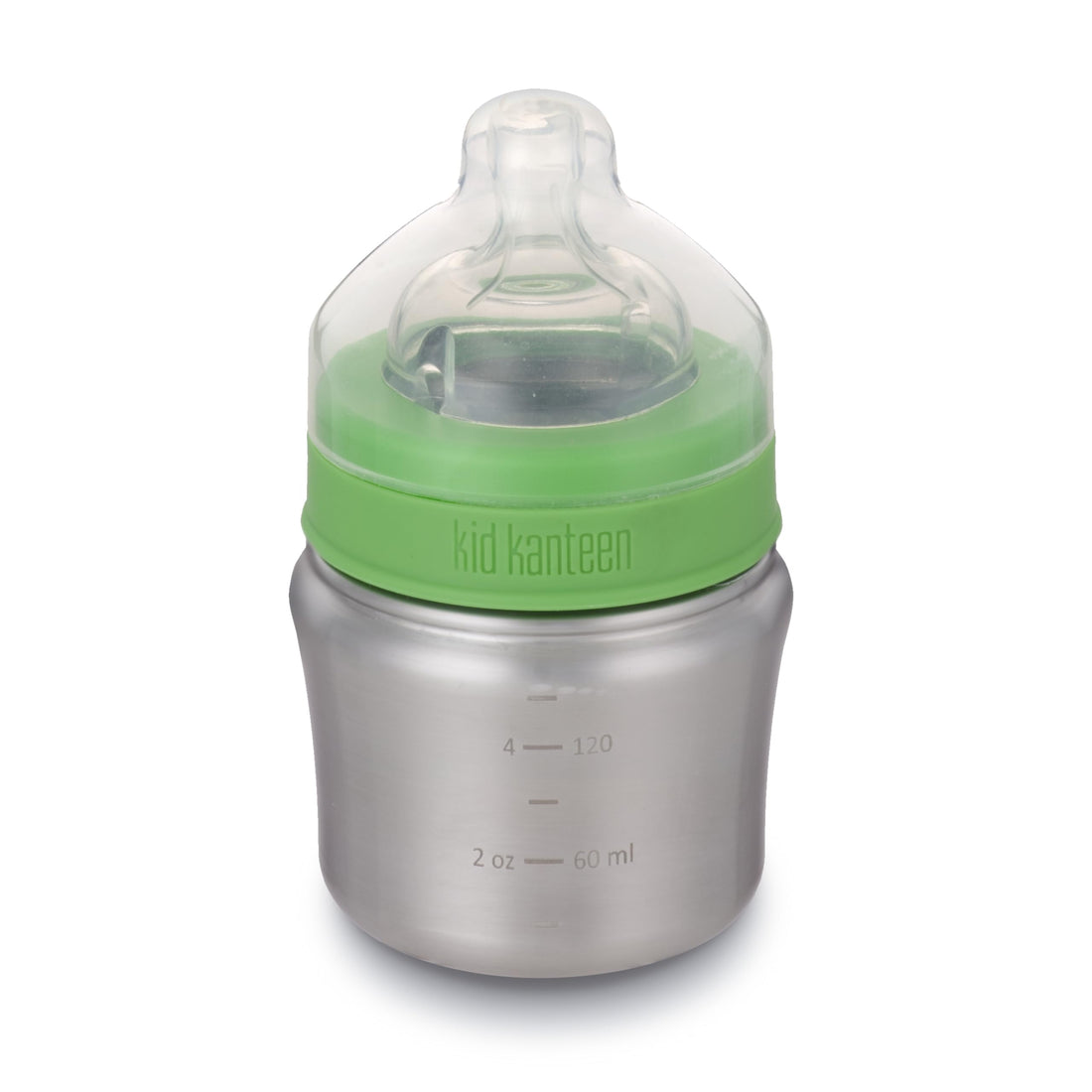 Klean Kanteen Kid Baby Bottle with Lid, Brushed Stainless, One Size/5 oz