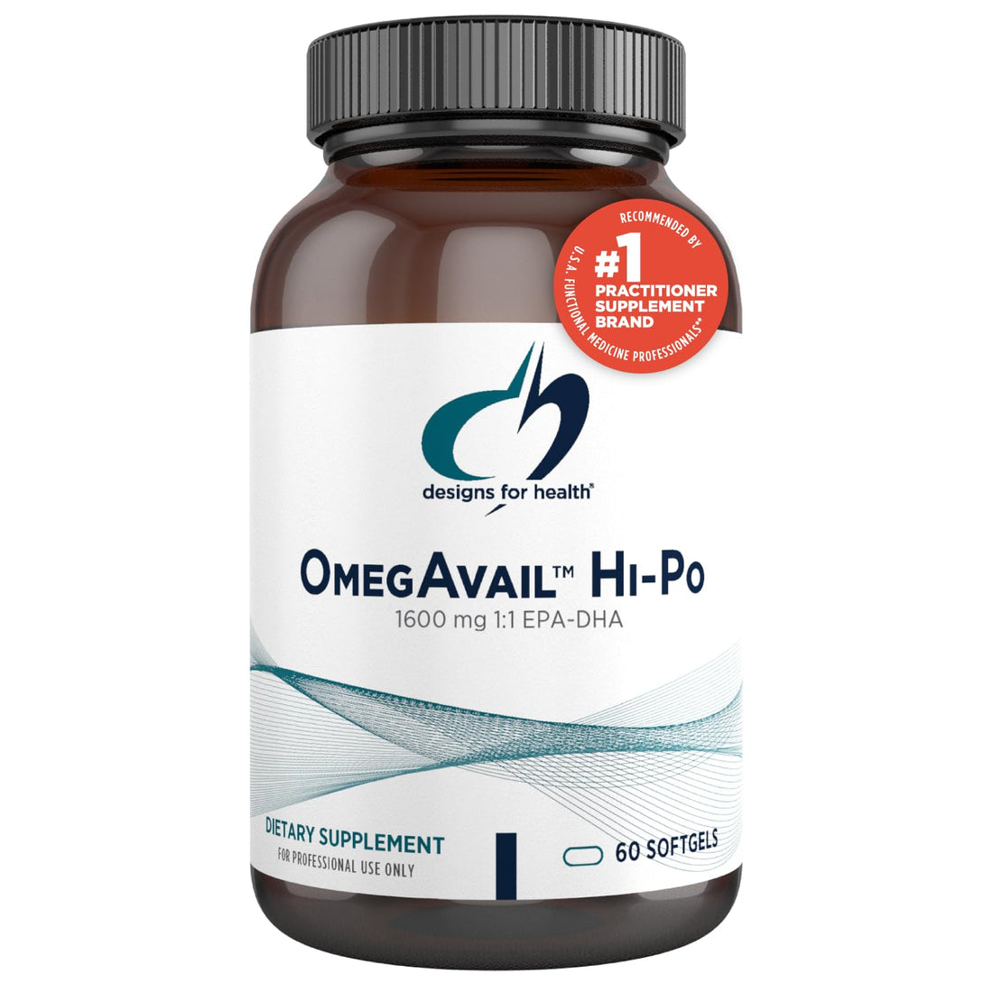 Designs for Health OmegAvail Hi-Po - TG (Triglyceride) Omega-3 Fish Oil Supplement, 1600mg EPA/DHA per Serving with Lemon + Vitamin E to Minimize Fishy Taste (60 Softgels)