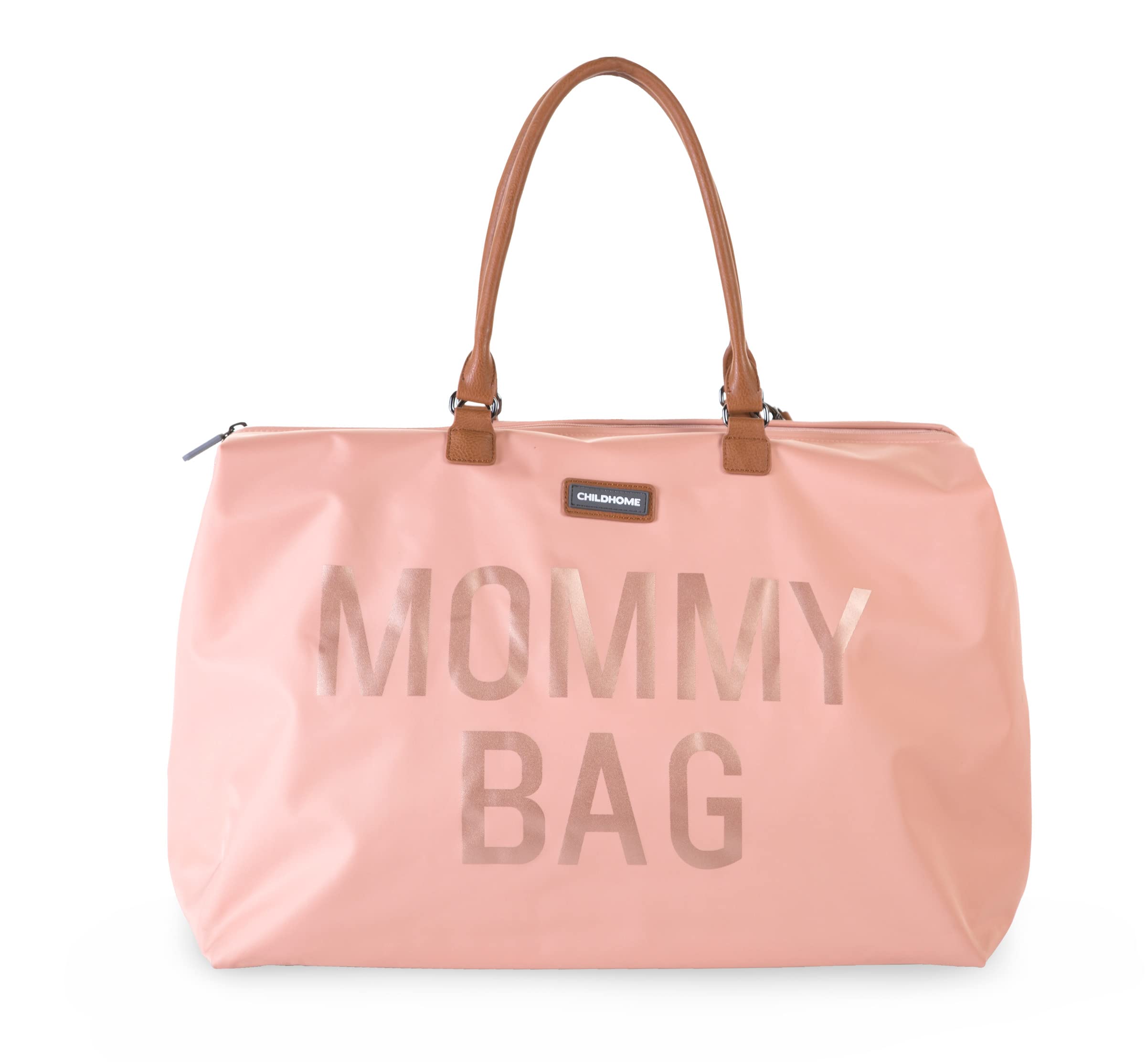 Childhome The Original Mommy Bag – Large Baby Diaper Bag, Mommy Hospital Tote and Travel Tote, Pregnancy Must Haves (Mommy Pink)