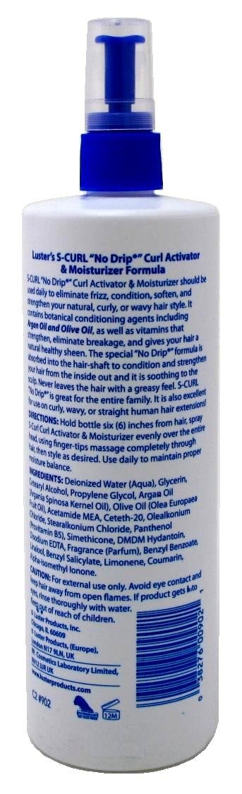 Lusters S-Curl Activator Moisturizer No-Drip 16oz (3 Pack)