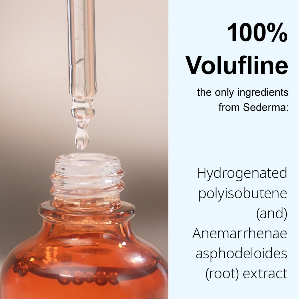 Volufiline Serum 1.7 fl. oz. / 50 ml/Volufiline Oil for face, breast, butt, Skin Elasticity, 100% Genuine, France Sederma, Cosmetic Ingredient booster korean volifiline glass bottle