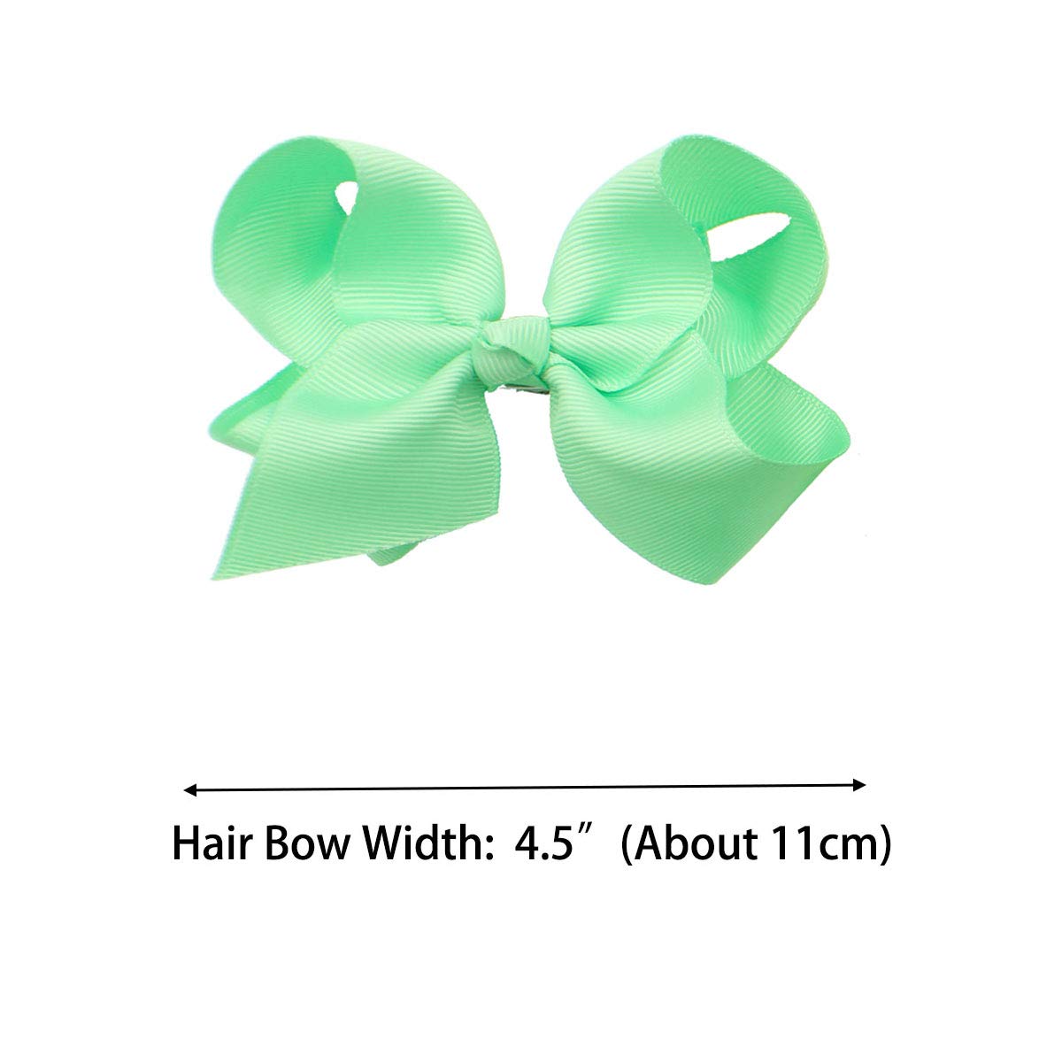 CÉLLOT 40 Pieces 4.5 Inch Hair Bows for Girls Clips Grosgrain Ribbon Boutique Hair Bow Alligator Clips For Girls Teens Toddlers Kids