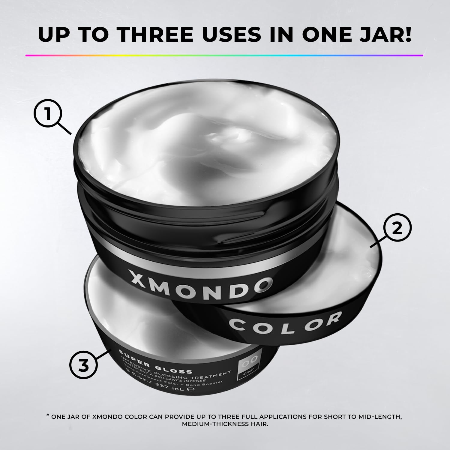 XMONDO Hair Super Gloss Intensive Glossing Treatment | Infused with Bond Booster Technology to Boost Shine & Hyaluronic Acid for Nourishment, Revitalization & Repair, Vegan Formula, 8 Fl Oz 1-Pack