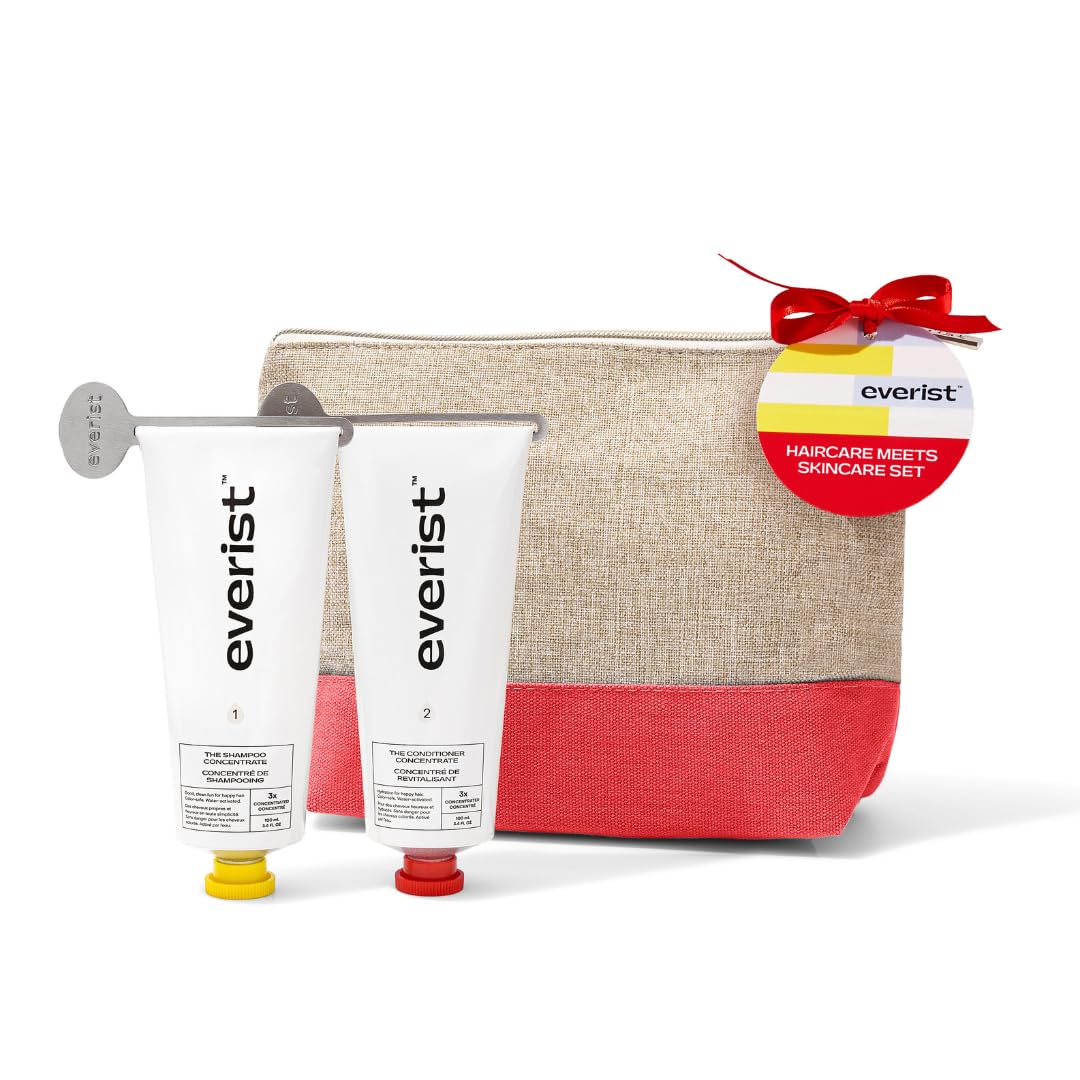 Everist The Haircare Meets Skincare Set, Deep Hydration and Smoothing, Plant-based, Color-safe, 50+ Uses, 3.4 fl oz Each
