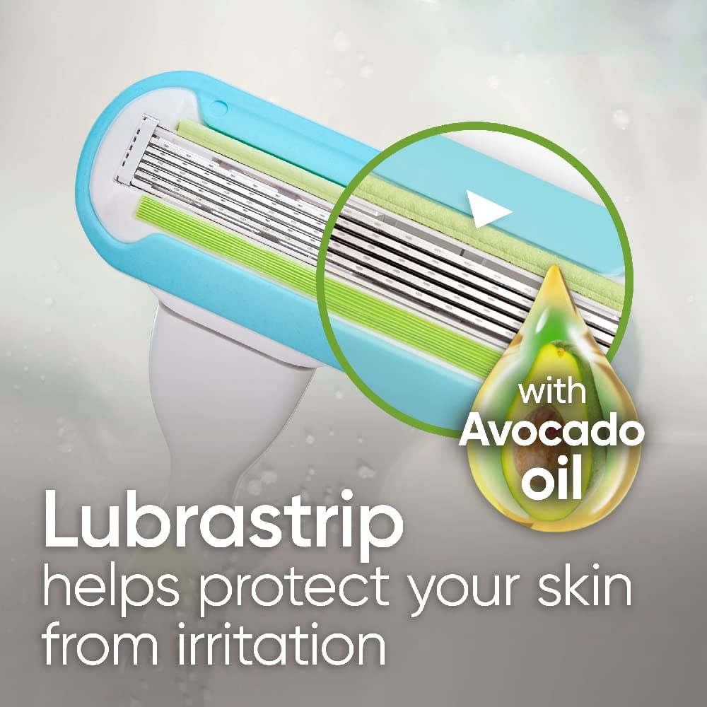 Gillette Venus Womens Razor Blade Refills, Venus Extra Smooth 4 Count and Venus Deluxe Smooth Sensitive 2 Count, 6 Total Refills