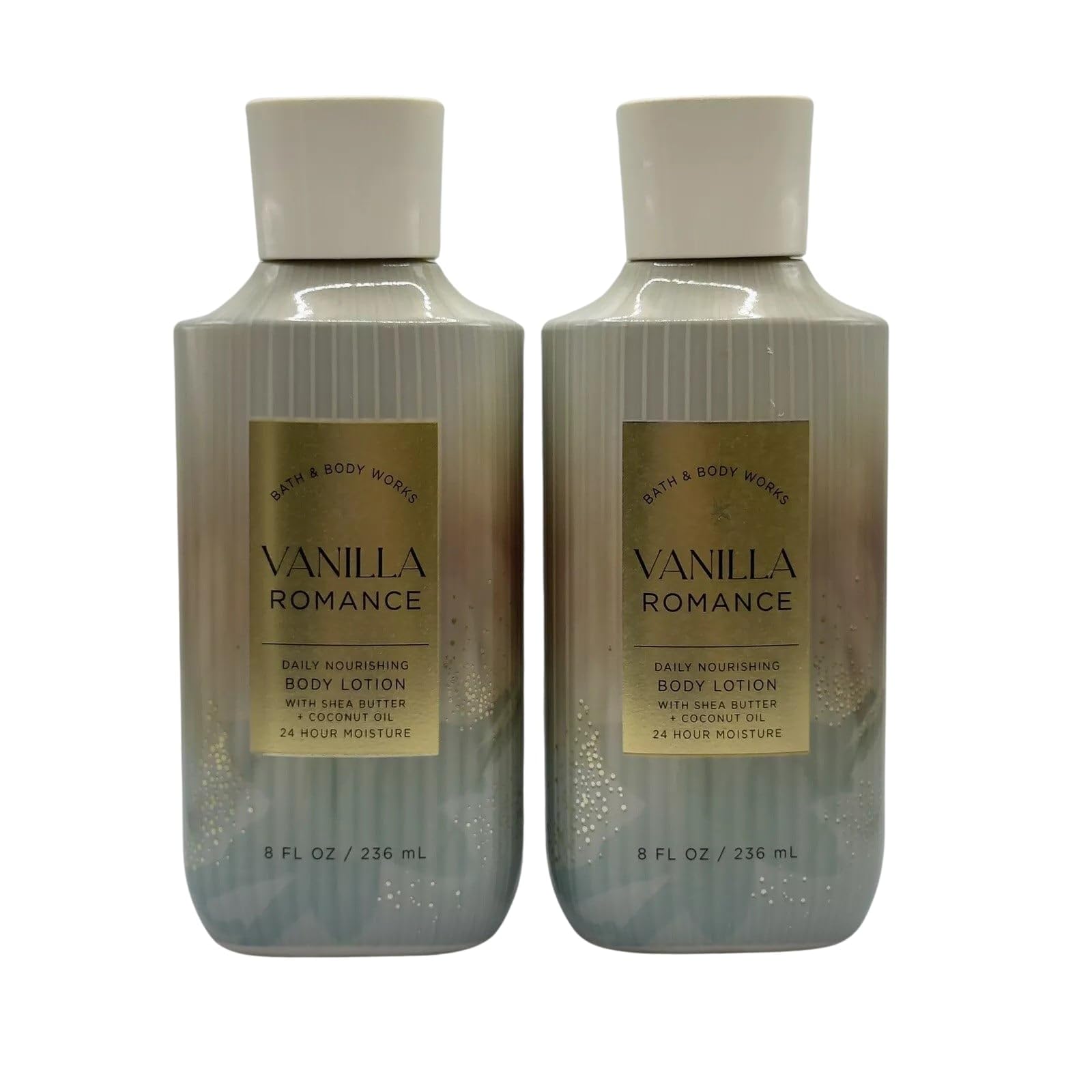Bath & Body Works Vanilla Romance Body Lotion and Body Gel Wash 2 Piece Set