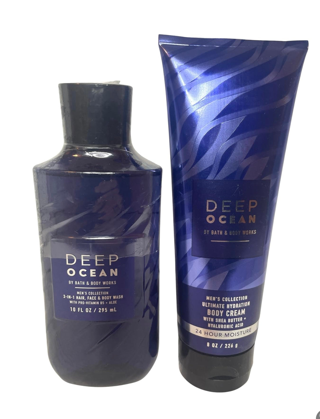 Bath & Body Works Men's Deep Ocean Ultimate Hydration Body Cream and Body Gel Wash 2 Piece Set