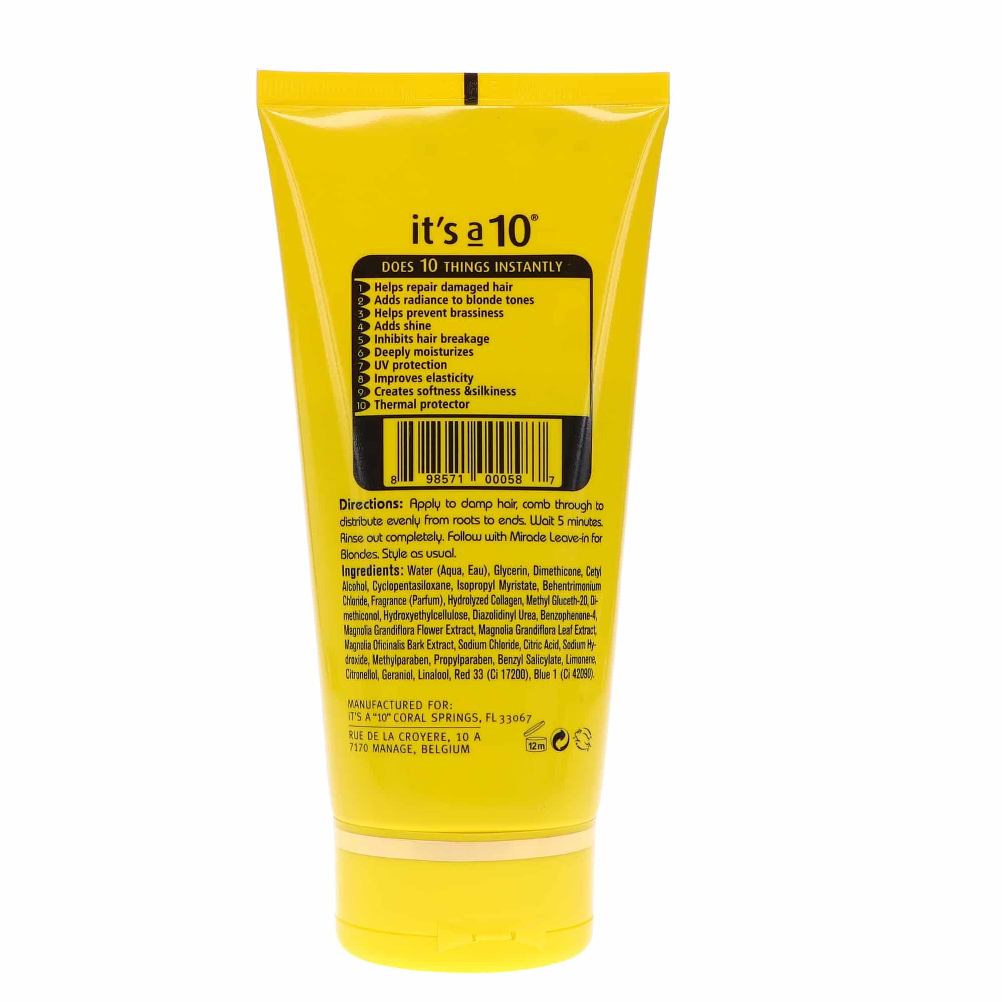 It's A 10 Miracle Five Minute Hair Repair Conditioner for Blondes, 5 Ounce