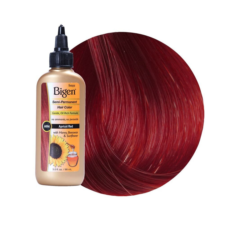 Bigen Semi Permanent Hair Color, Apricot Red, 3.0 Ounce