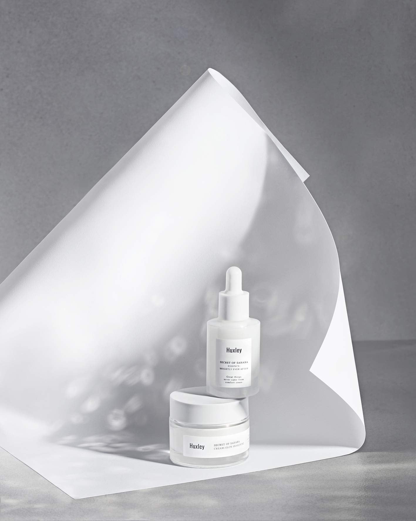 Huxley Secret of Sahara Cream Glow Awakening 1.69 fl. oz. | Korean Facial Cream | With B3 Niacinamide and Glutathione Complex for a Naturally Brighter Complexion