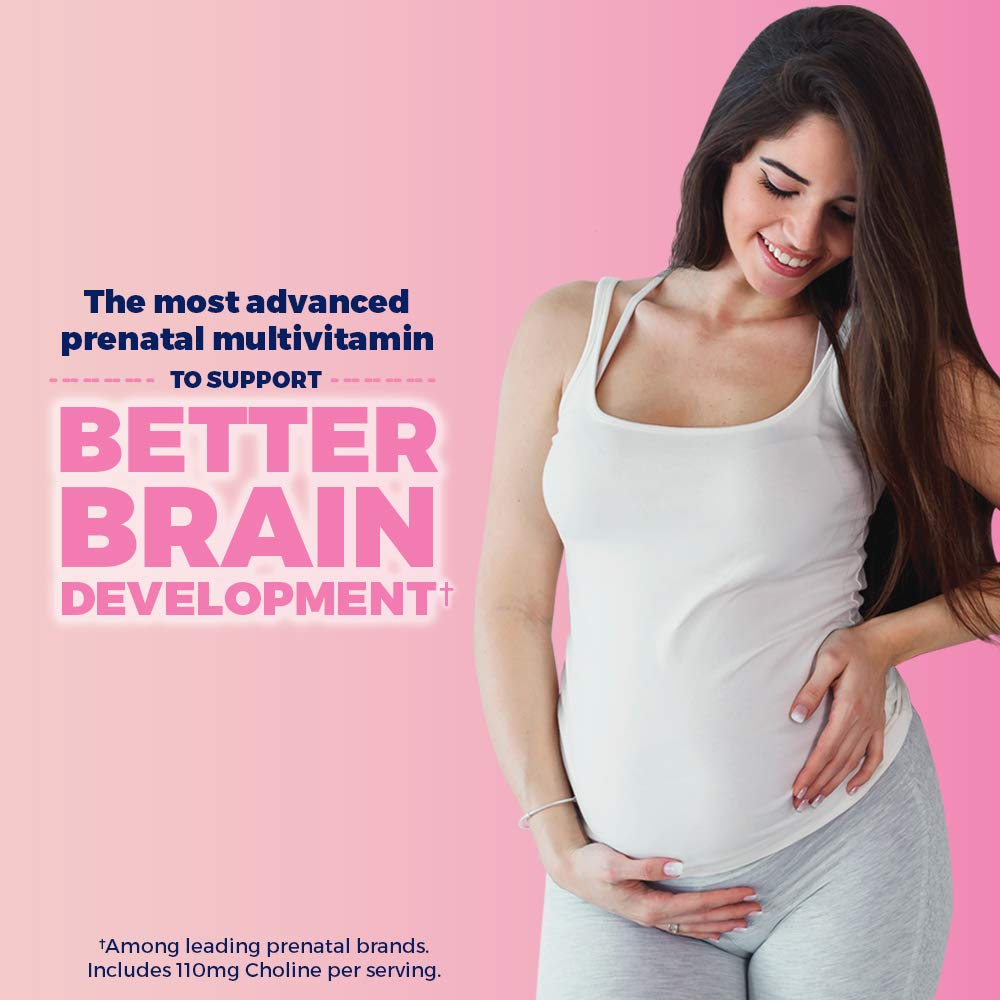 One A Day Women’s Prenatal Advanced Complete Multivitamin with Brain Support* with Choline, Folic Acid, Omega-3 DHA & Iron for Pre, During and Post Pregnancy, 90+90 Count, (180 Count Total Set)