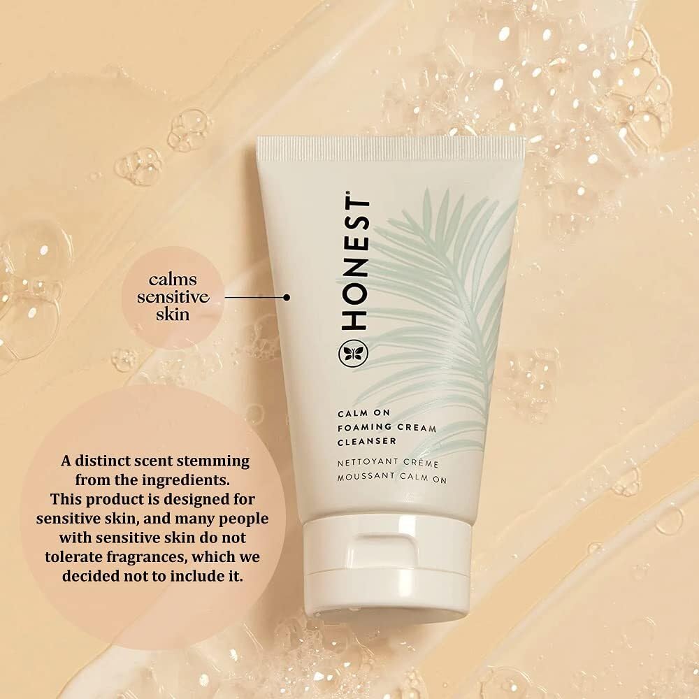 Honest Beauty Calm On Foaming Cream Cleanser, 4 Fl Oz