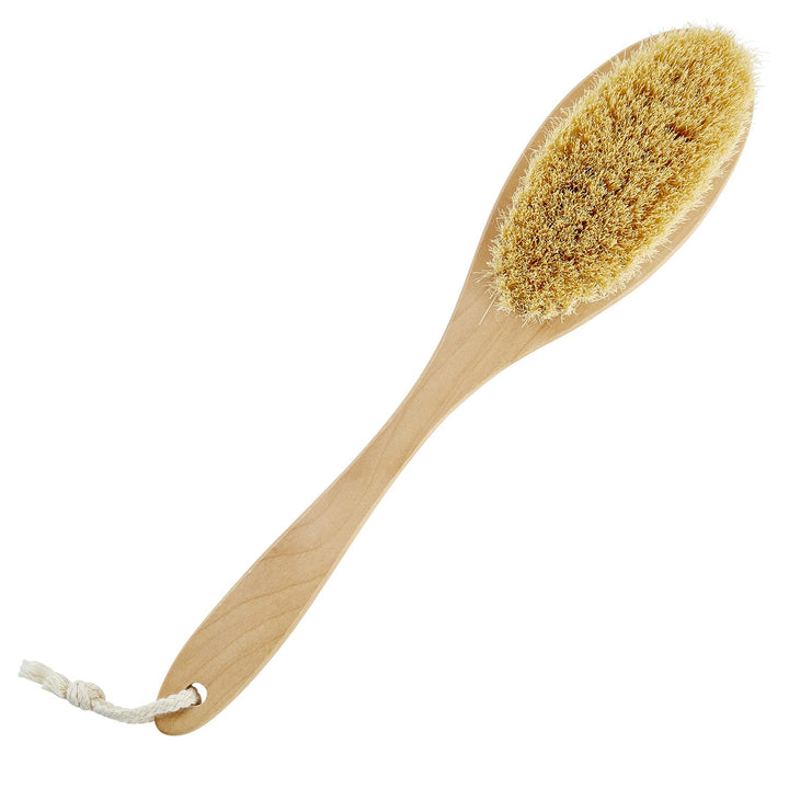 Santa Barbara Design Studio Pure Design Exfoliating Boar Bristle Body Brush, 15-Inch Long, Boar Bristle