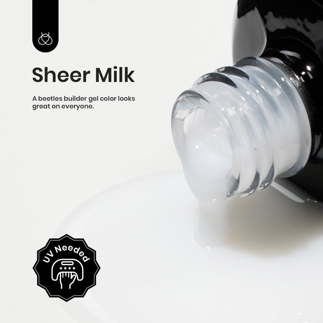 Beetles Builder Gel for Nails -15ml 7 in 1 Milky White Nail Strengthener Gel for Building Apex & Nails Extension DIY Salon Nail Art Design Beauty Gift Sets for Mom Women