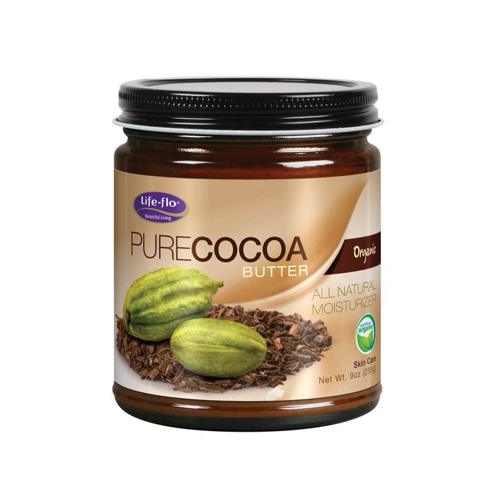 Life-Flo Organic Pure Cocoa Butter 9 Ounce