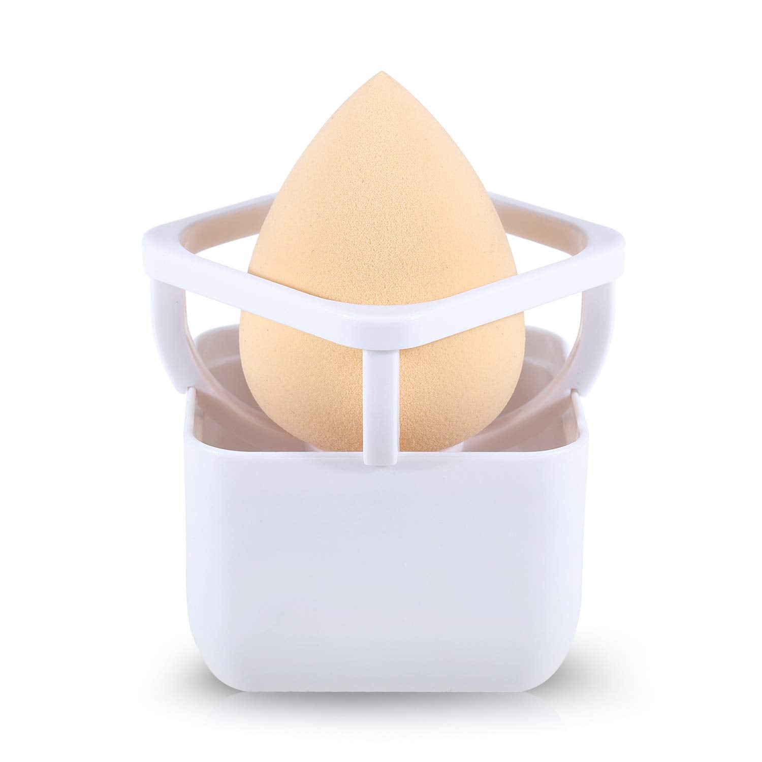 Makeup Sponge Blender Holder Travel Carrying Case Sponge Drying Rack Stand Holder Egg Powder Puff Drying Shelf Cute(NO SPONGE INCLUDED)