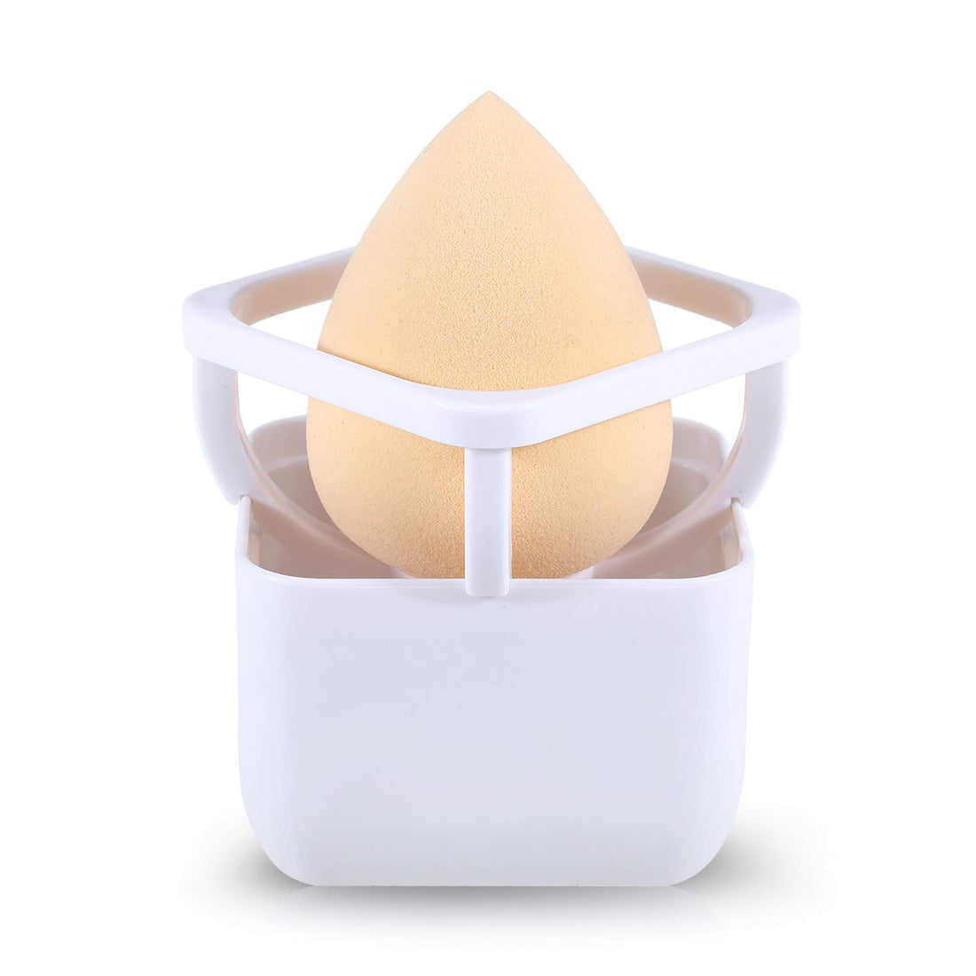 Makeup Sponge Blender Holder Travel Carrying Case Sponge Drying Rack Stand Holder Egg Powder Puff Drying Shelf Cute(NO SPONGE INCLUDED)