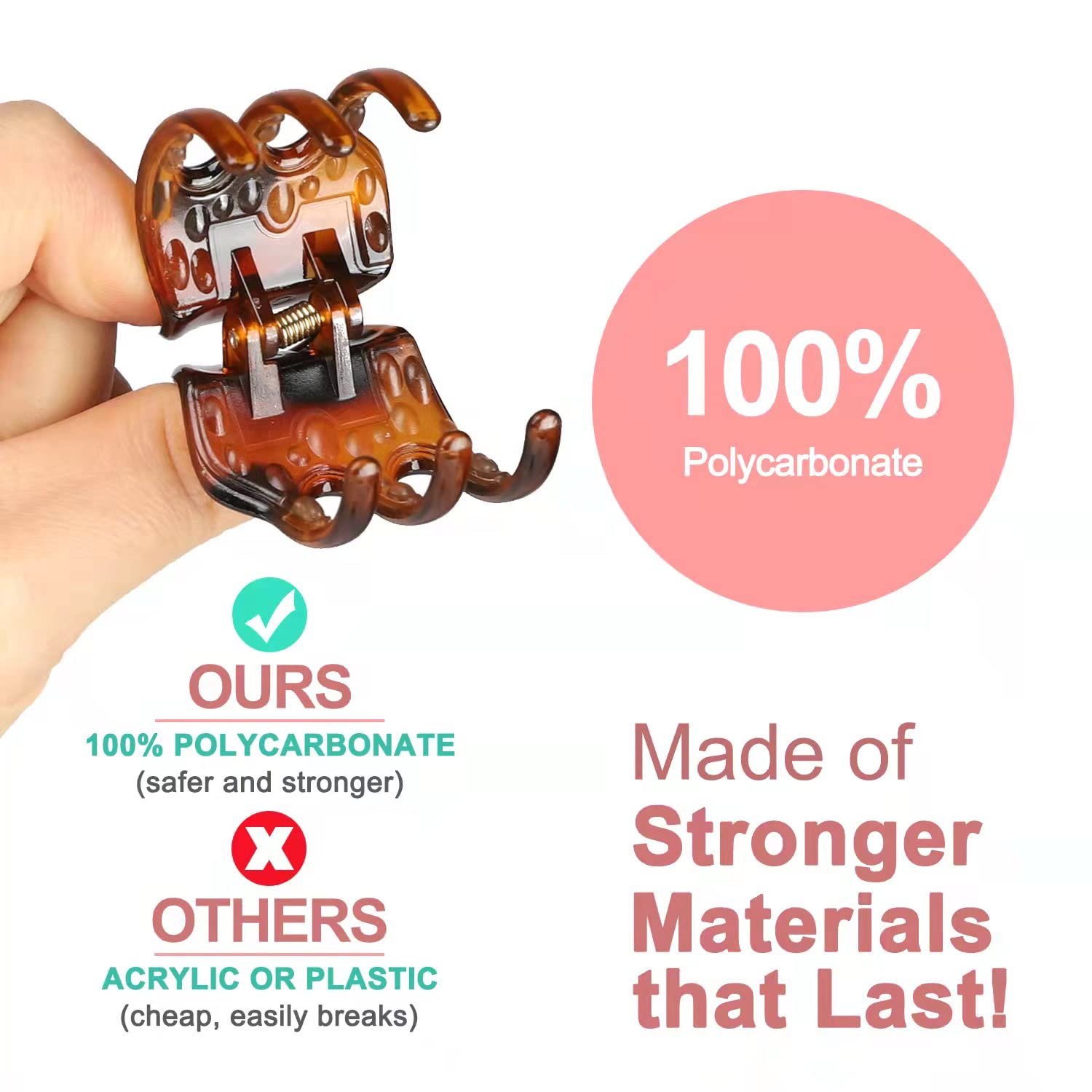 6 Pieces Hair Jaw Claws, Morhom 1.3 Inch Thick or Medium Hair Clips for Women and Girls