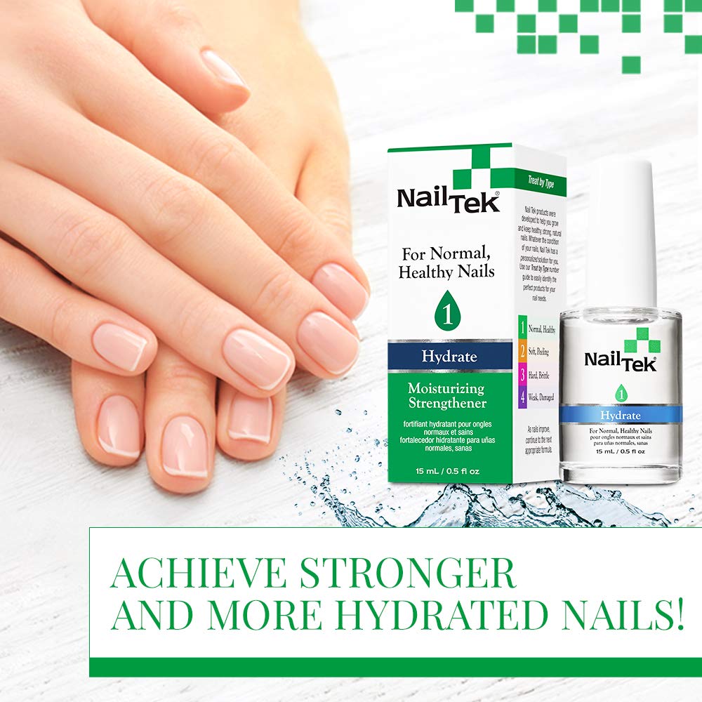 Nailtek Hydration Therapy for Strong Healthy Nails, 0.5 Fluid Ounce