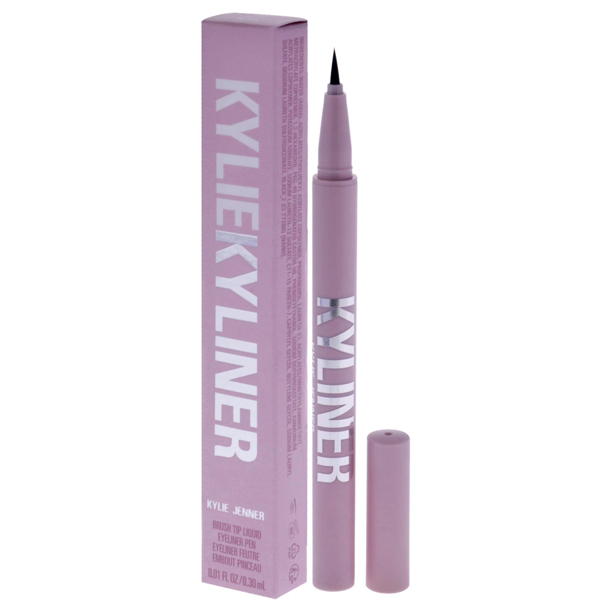Kyliner Brush Tip Liquid Eyeliner Pen - 001 Black by Kylie Cosmetics for Women - 0.01 oz Eyeliner