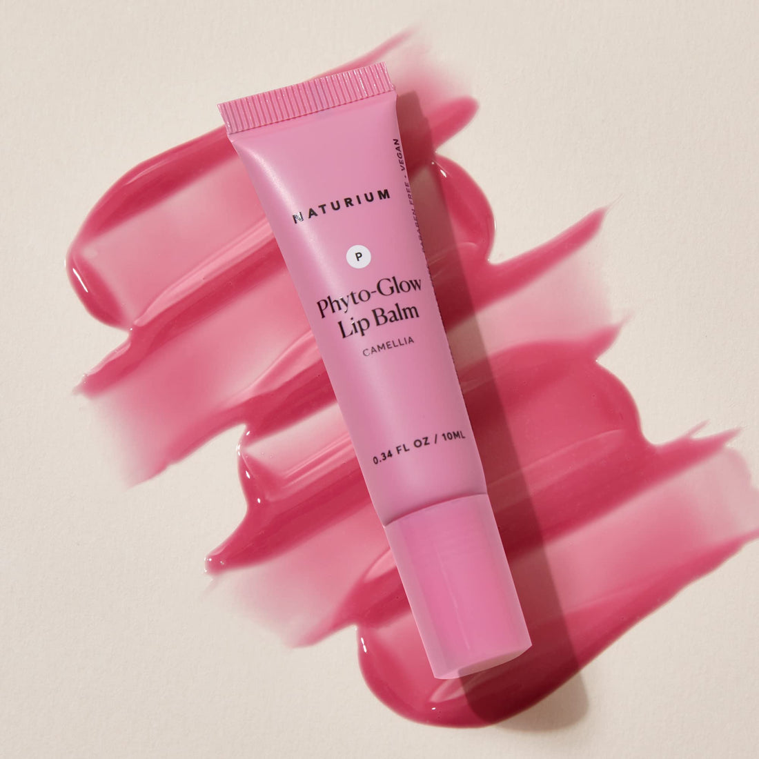 Naturium Phyto-Glow Lip Balm, Hydrating Lip Care with a Glossy Finish, 0.34 oz (Camellia) (NATR-10075), 1.0 Count