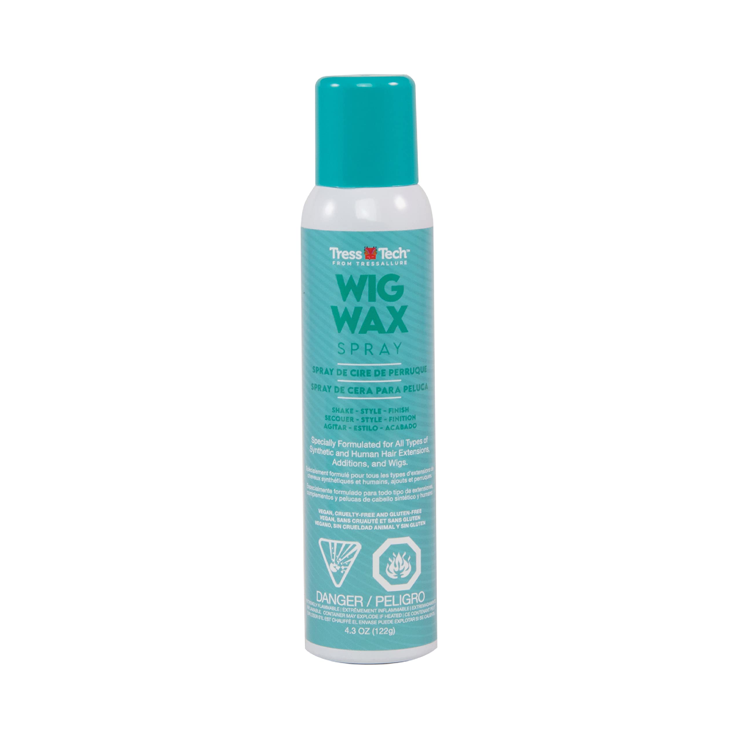 TressTech by TressAllure - Dry Spray Wig Wax | Add Volume in Wigs | All types of Hair | 4.3 oz.