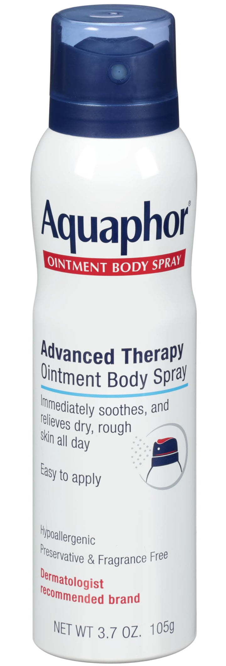 Aquaphor Ointment Body Spray - Moisturizes and Heals Dry, Rough Skin - 3.7 oz. Spray Can, 4 Pack