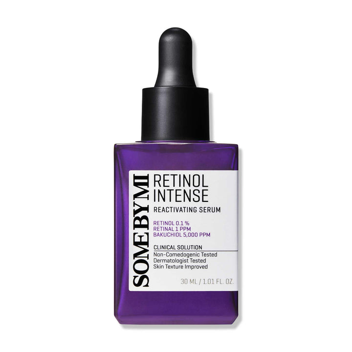 SOME BY MI Retinol Intense Reactivating Serum – 1.01oz, 30ml – Korean 0.1% Retinol Serum for Face Aging Signs and Post-Acne Marks – Pore Minimizer for Face with Bakuchiol & Retinal – Korean Skin Care