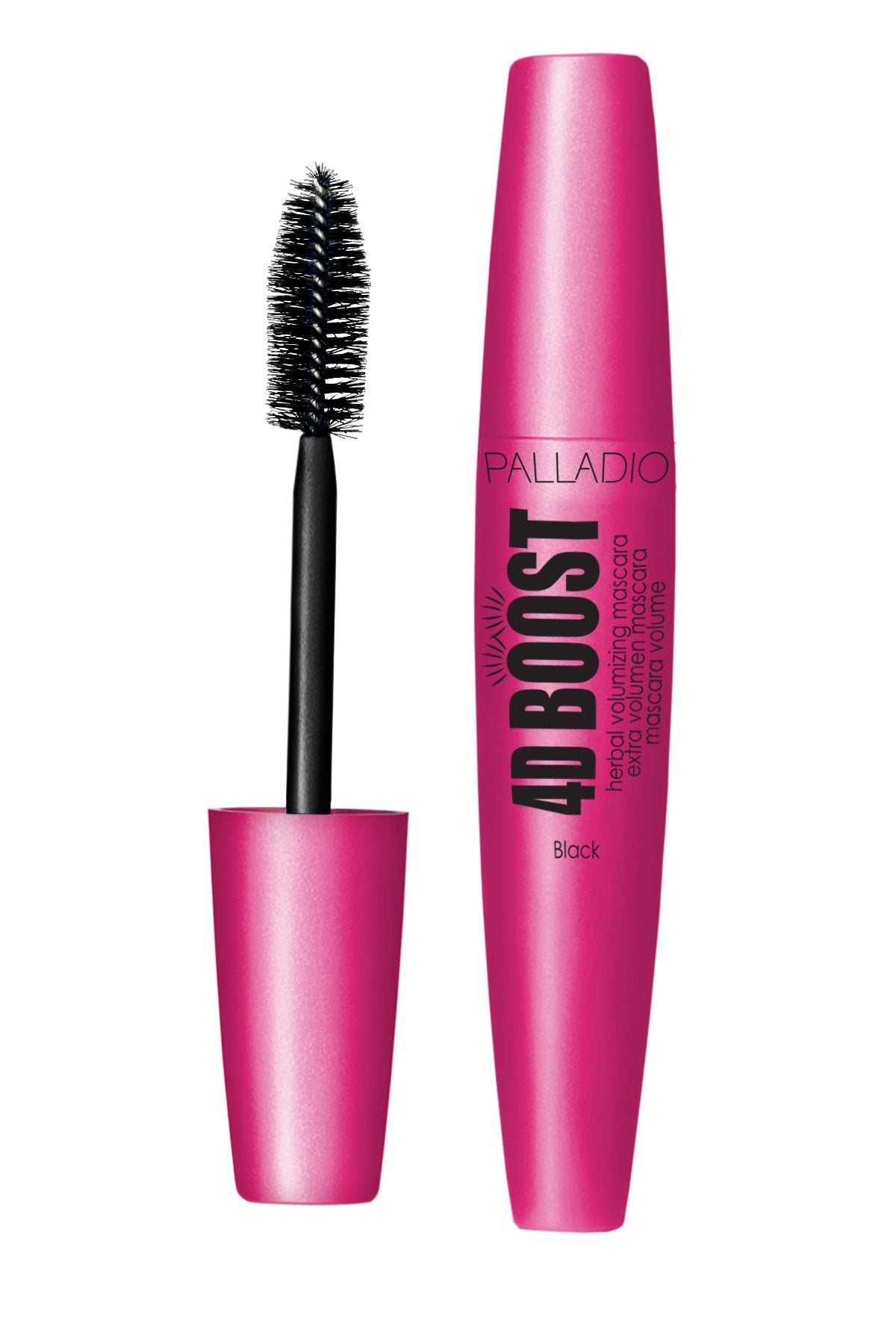 PALLADIO BEAUTY MASCARA - 4D BOOST - BLACK, 0.34 fl oz (10 ml)