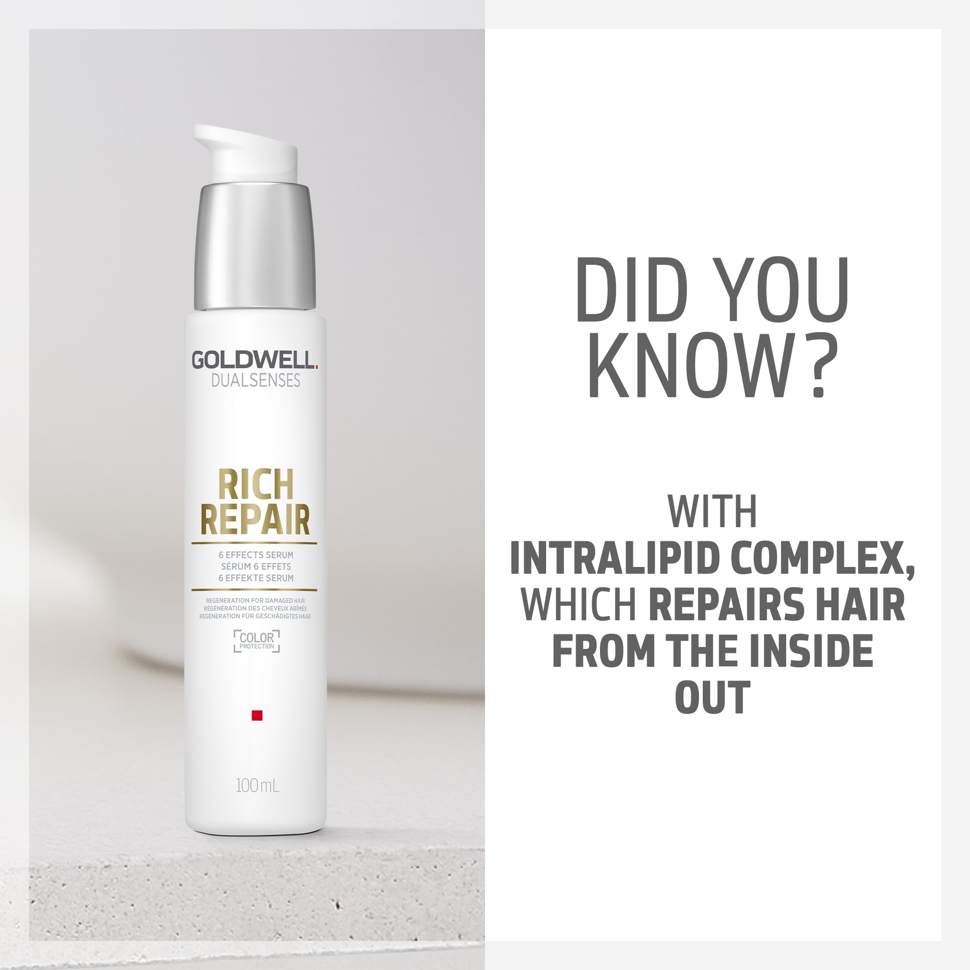 Goldwell Dual Senses Rich Repair 6 Effects Serum, 3.4 Ounce