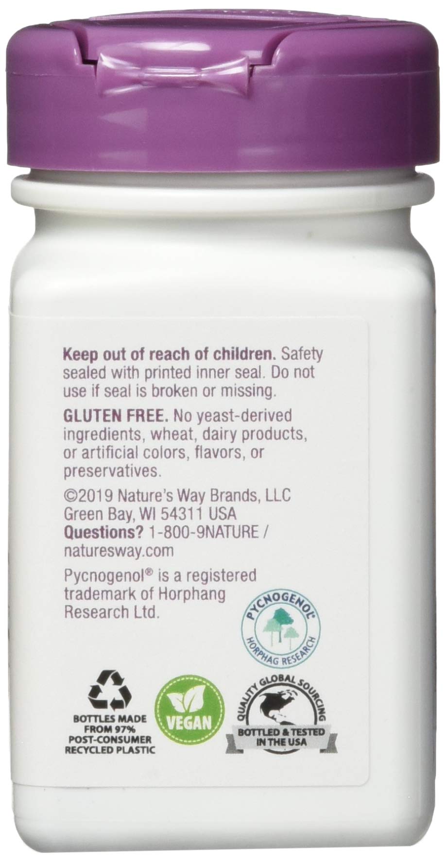 Nature's Way Nature's Way Pycnogenol, 50 Mg Per Serving, 30 Tablets, 30 Count (Pack of 12)