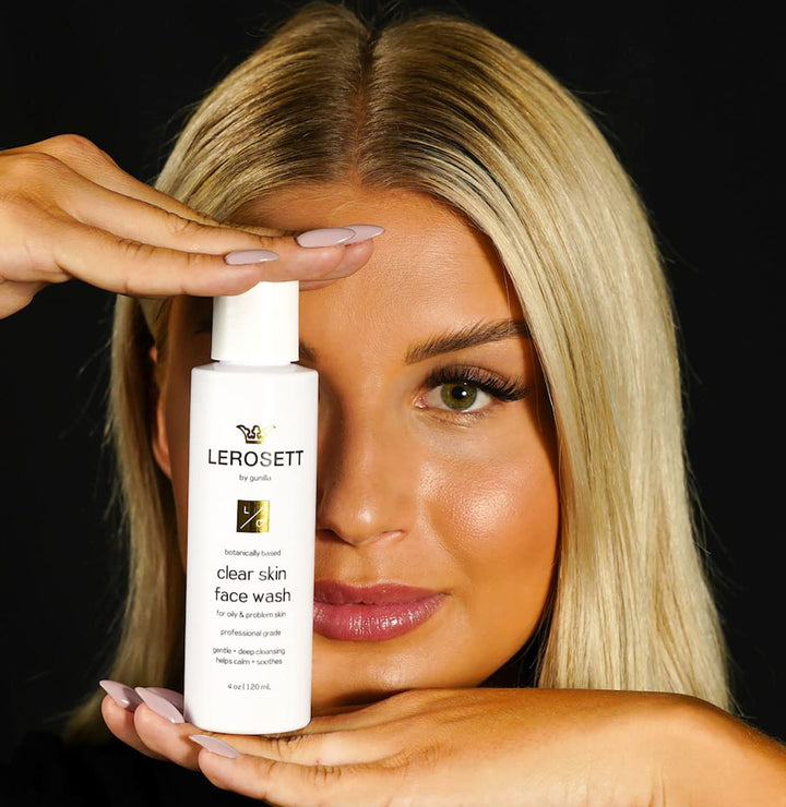 LEROSETT® Purifying (ClearSkin) Face Wash 6.7 oz-Based on Nutrient Rich Organic Aloe