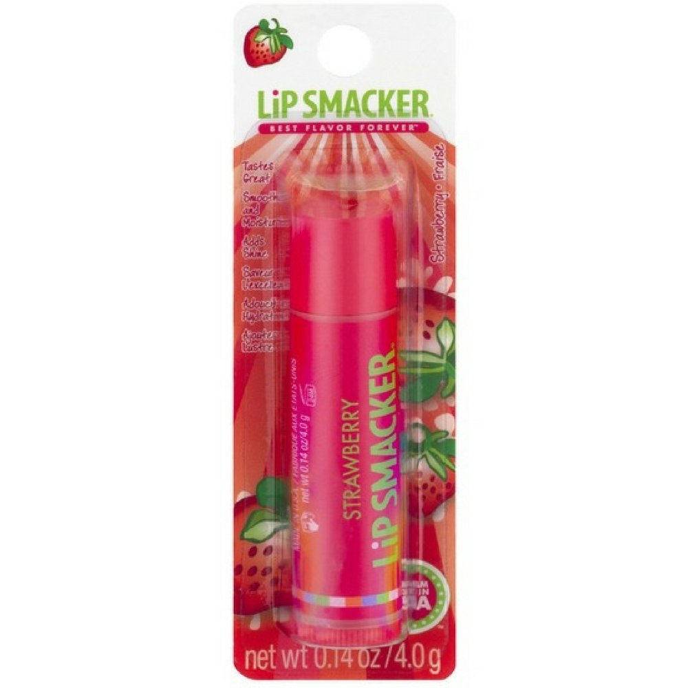 Lip Smacker Strawberry Lip Balm, 0.14 oz (Pack of 6)